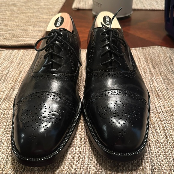Belvedere Studio black cap toe dress shoe - Picture 1 of 4